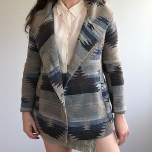 southwestern hooded coat